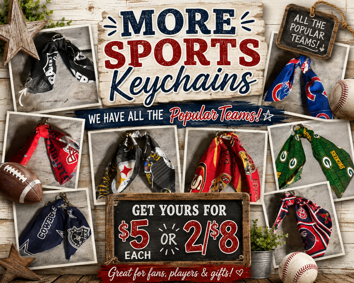 Sports Themed Keychains